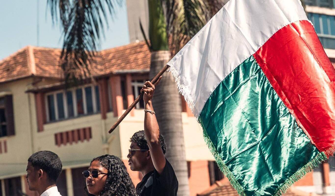 Image of protests in Madagascar